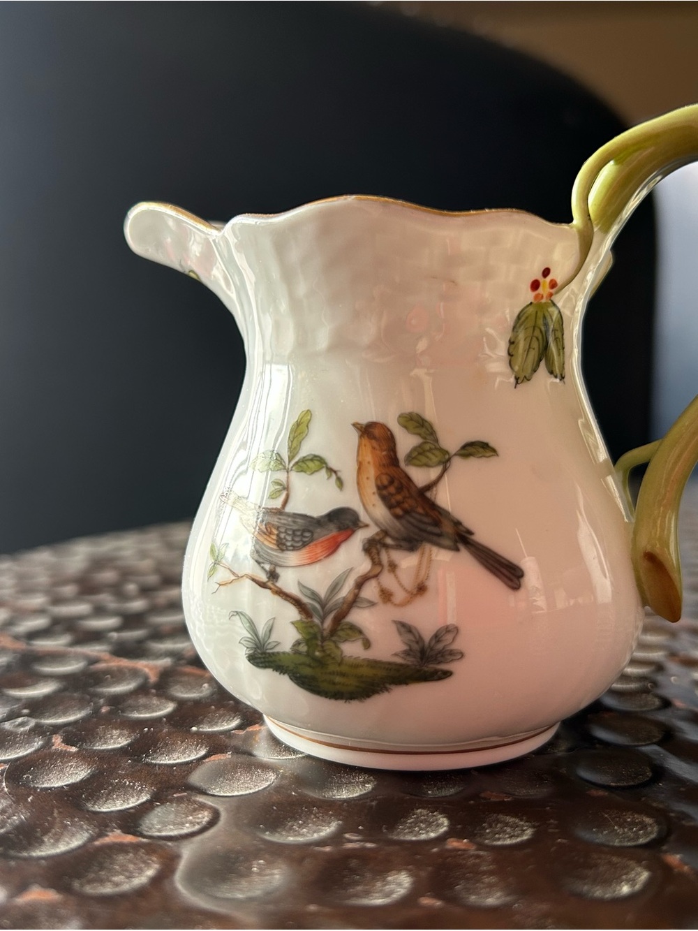 Vintage Herend Rothschild Bird china creamer